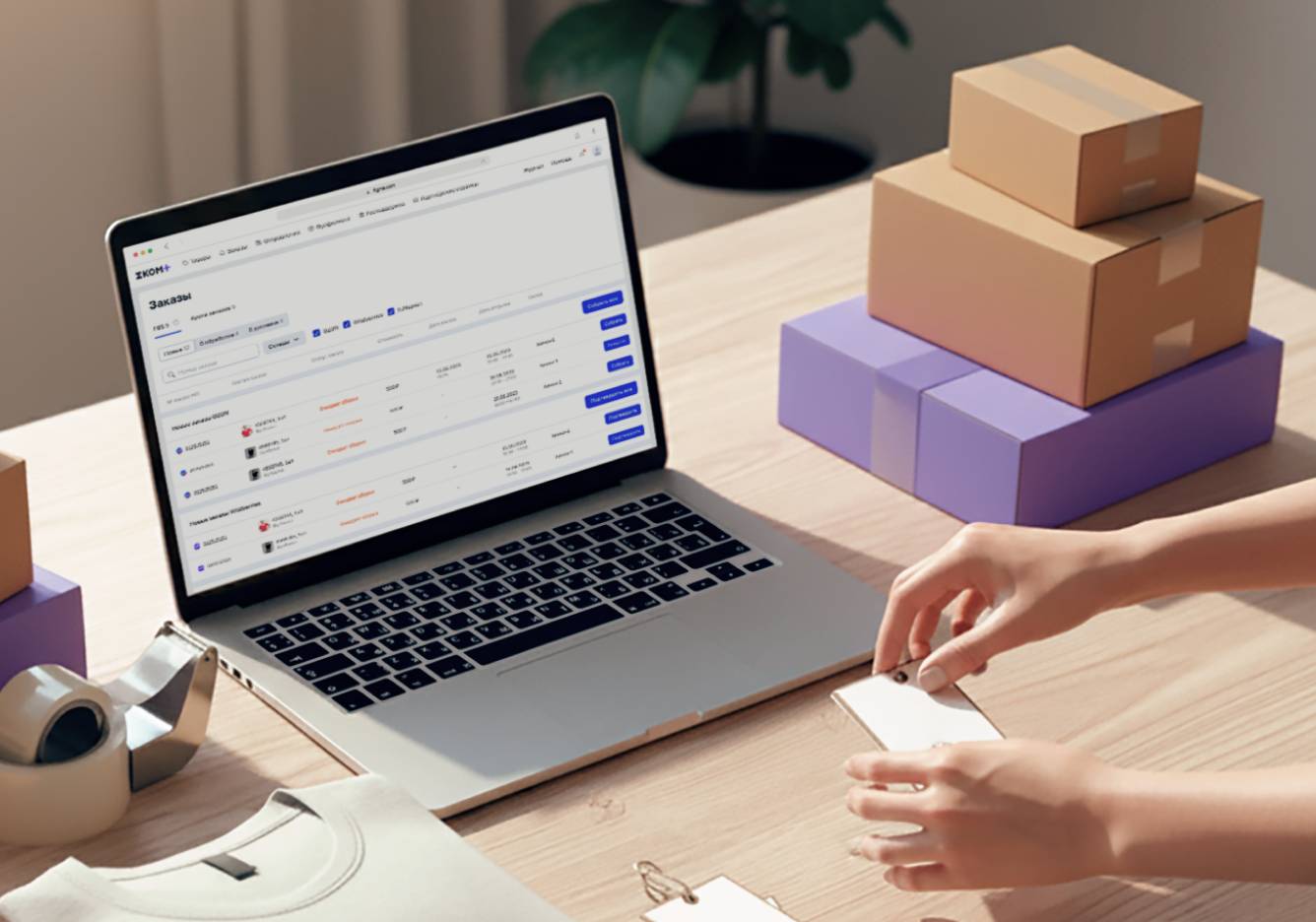 Селлер продает товары